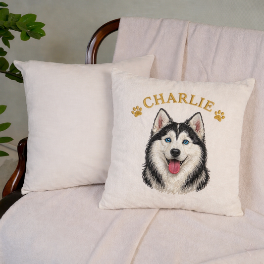 Artisanal Pet Portrait Pillow Case